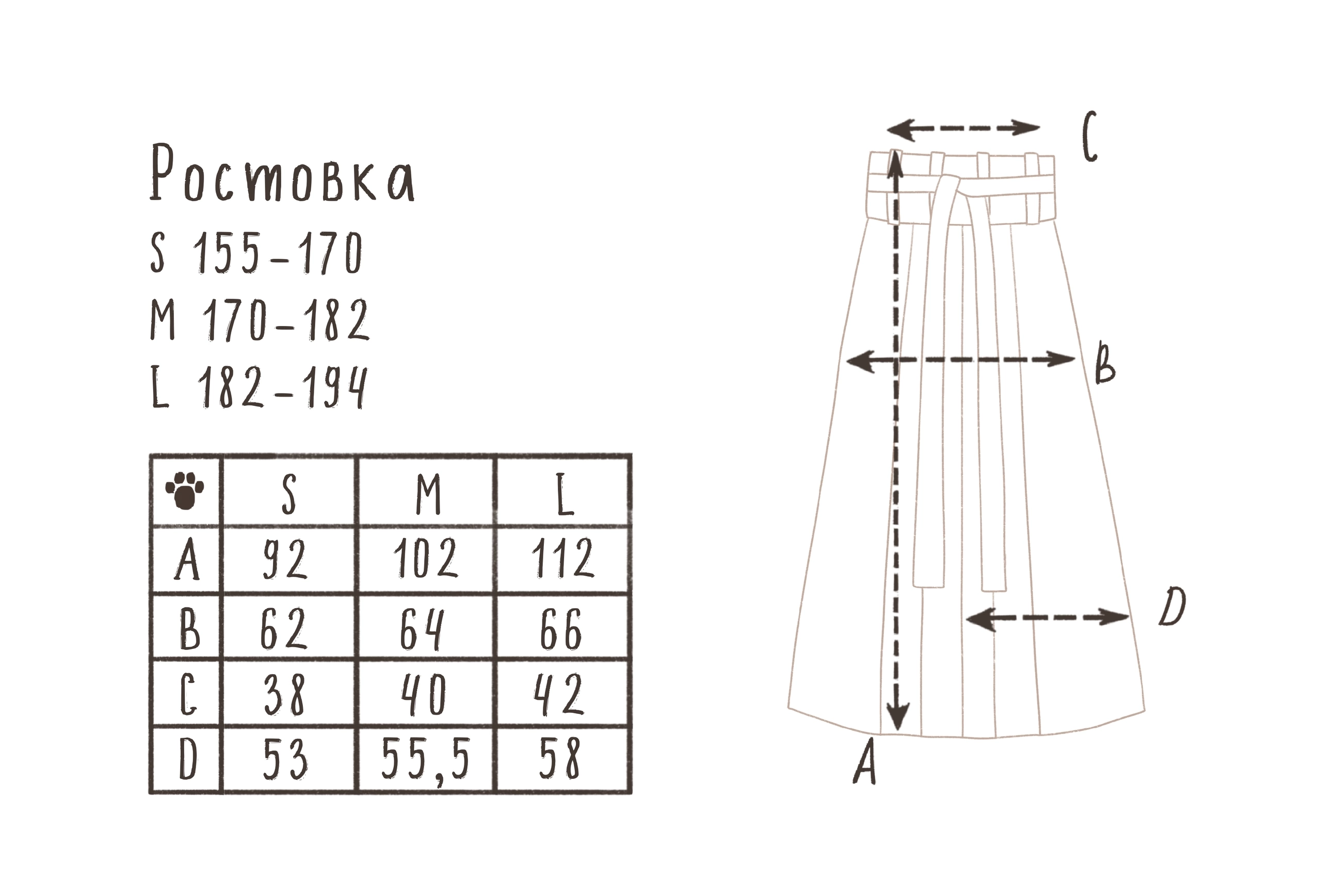 Размерная сетка